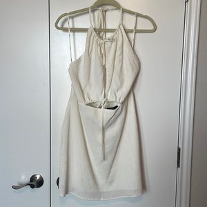 NWT Size L Forever 21 White Mini Dress